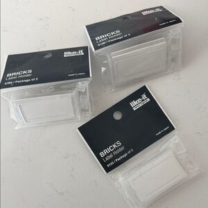 The Container Store Clear Brick Label Holders
